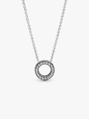 Pandora Pavé Circle Collier Necklace Sterling silver